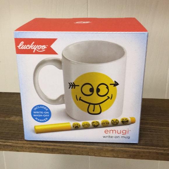 NWT LUCKYOO draw face mug - Picture 2 of 8